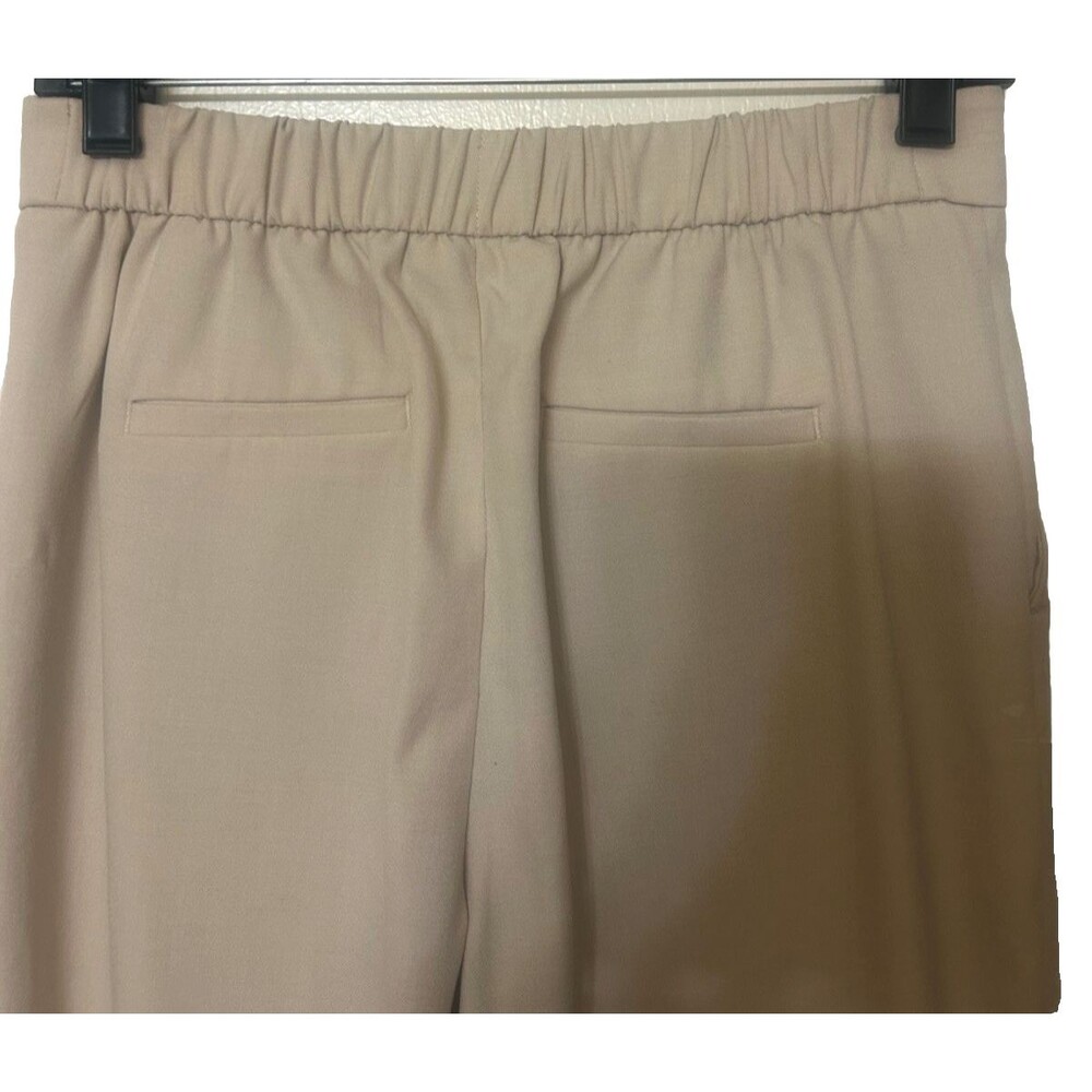 Banana Republic Hayden Pants Women Sz 0 Beige High Rise Elastic Waist Tapered - Picture 5 of 9